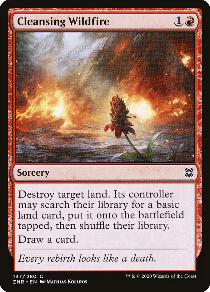 Incêndio Purificador / Cleansing Wildfire - Magic: The Gathering - MoxLand