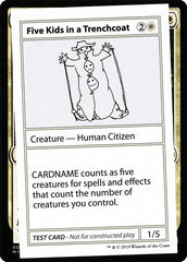 Five Kids in a Trenchcoat - Magic: The Gathering - MoxLand