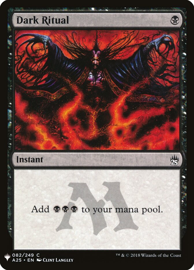 Ritual Sombrio / Dark Ritual - Magic: The Gathering - MoxLand