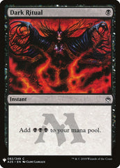 Ritual Sombrio / Dark Ritual - Magic: The Gathering - MoxLand