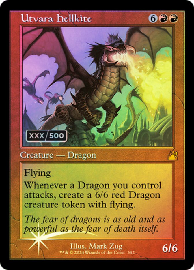 Dragão Avérneo de Utvara / Utvara Hellkite - Magic: The Gathering - MoxLand