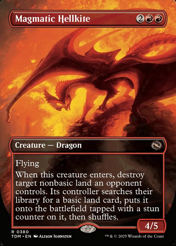 Dragão Avérneo Magmático / Magmatic Hellkite - Magic: The Gathering - MoxLand