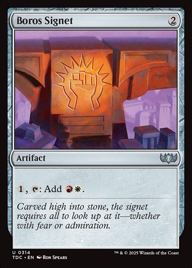 Sinete Boros / Boros Signet - Magic: The Gathering - MoxLand