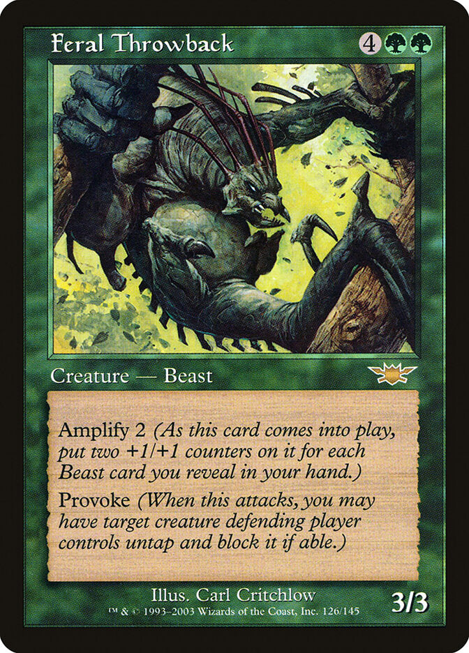 Atavismo Bestial / Feral Throwback - Magic: The Gathering - MoxLand