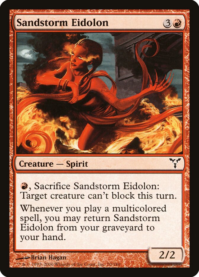 Espectro Tempestade de Areia / Sandstorm Eidolon - Magic: The Gathering - MoxLand