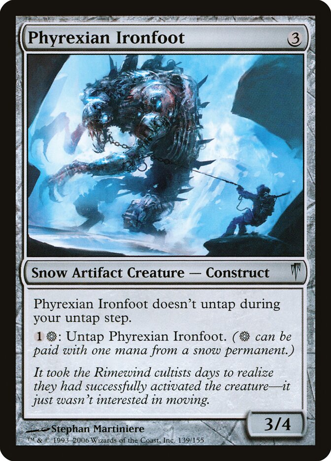 Pé-de-Ferro Phyrexiano / Phyrexian Ironfoot - Magic: The Gathering - MoxLand