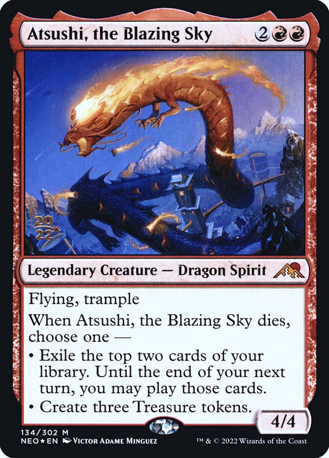 Atsushi, o Céu Flamejante / Atsushi, the Blazing Sky - Magic: The Gathering - MoxLand