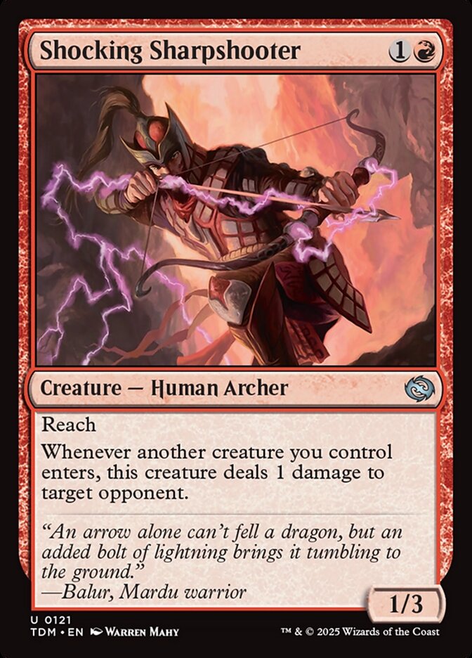 Atirador de Elite Eletrificante / Shocking Sharpshooter - Magic: The Gathering - MoxLand