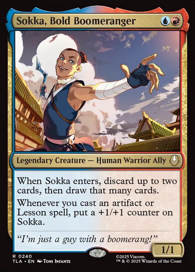 Sokka, Bumeranguista Ousado / Sokka, Bold Boomeranger - Magic: The Gathering - MoxLand