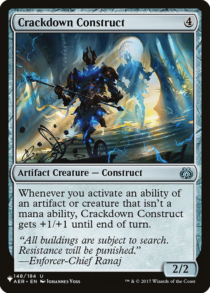 Constructo Repressor / Crackdown Construct - Magic: The Gathering - MoxLand