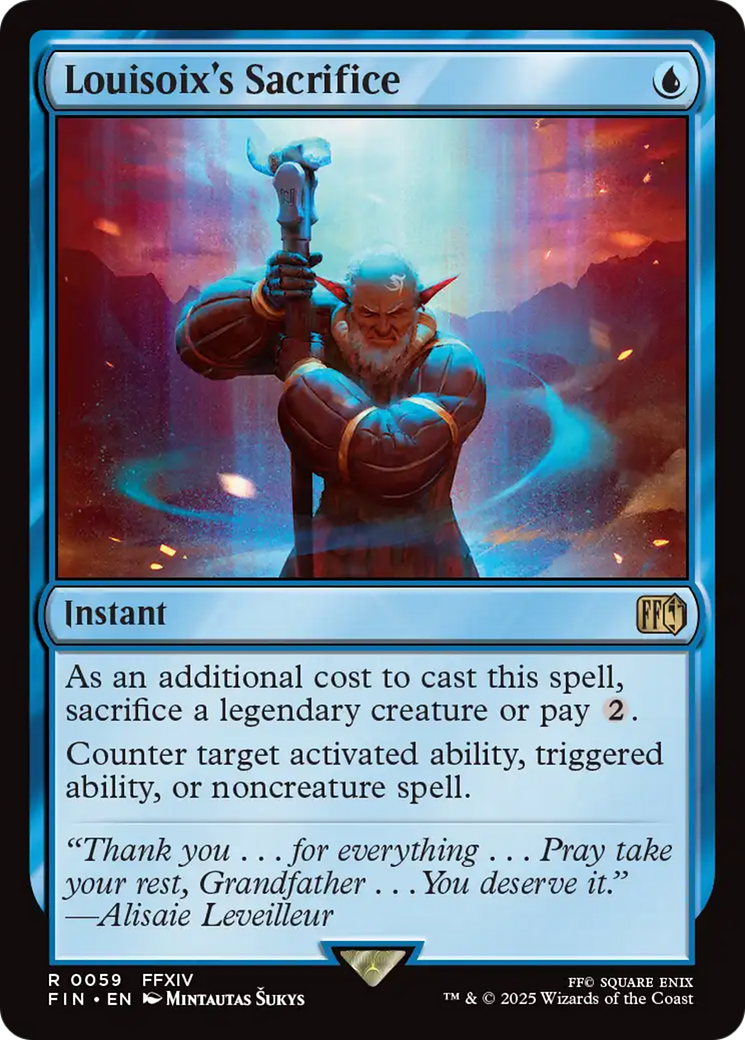 Sacrifício de Louisoix / Louisoix's Sacrifice - Magic: The Gathering - MoxLand