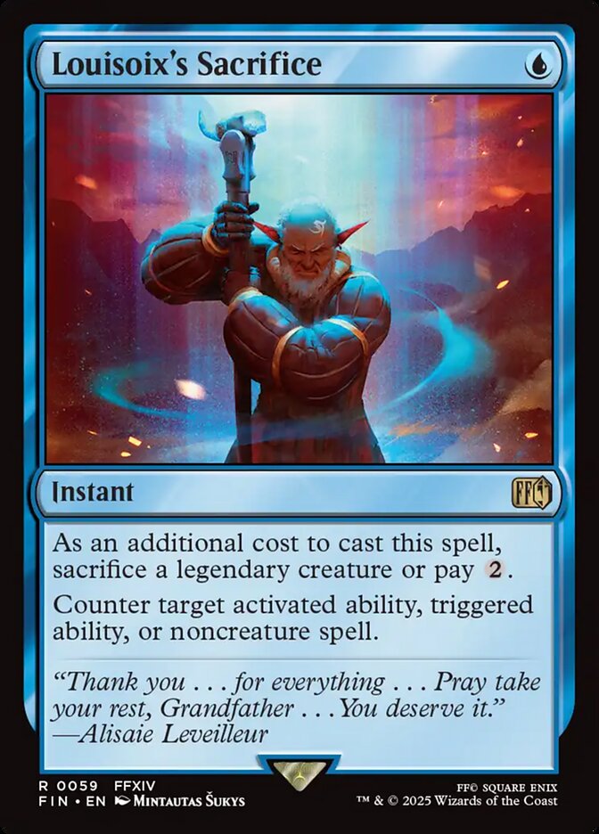 Sacrifício de Louisoix / Louisoix's Sacrifice - Magic: The Gathering - MoxLand
