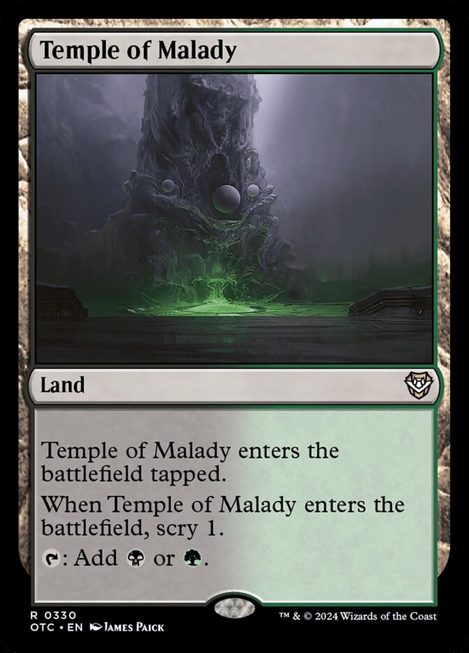 Templo da Enfermidade / Temple of Malady - Magic: The Gathering - MoxLand