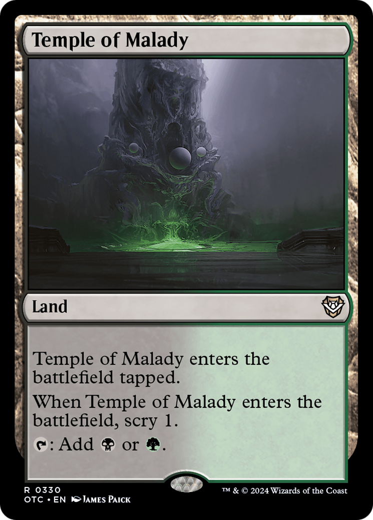 Templo da Enfermidade / Temple of Malady - Magic: The Gathering - MoxLand