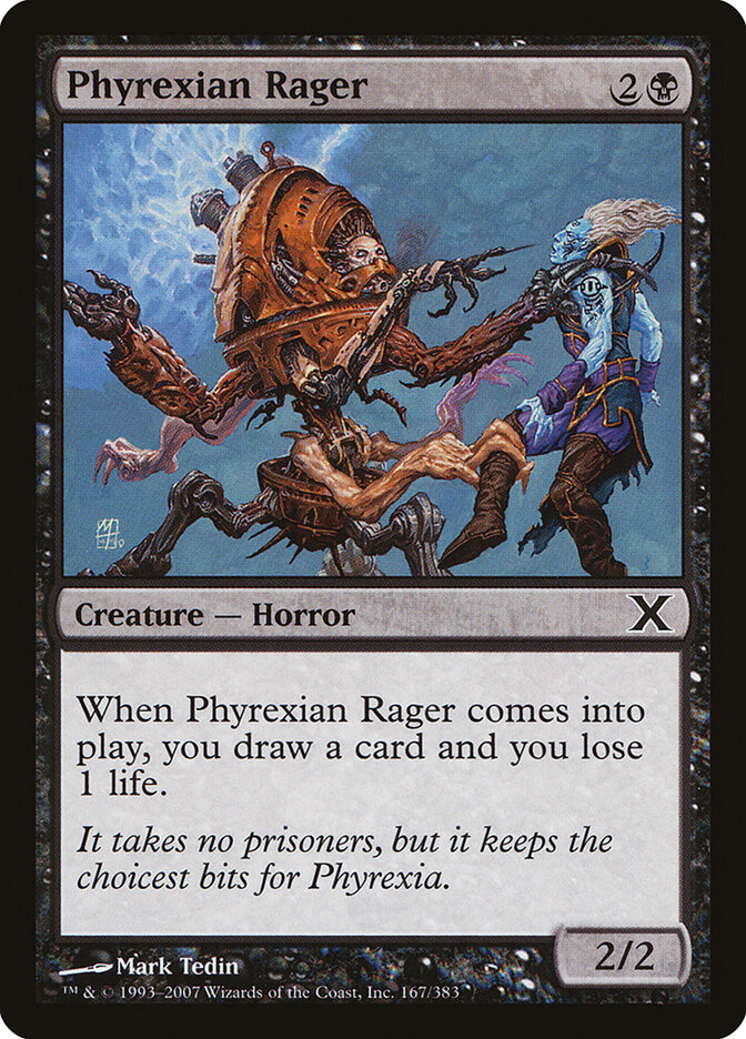 Raivoso Phyrexiano / Phyrexian Rager - Magic: The Gathering - MoxLand