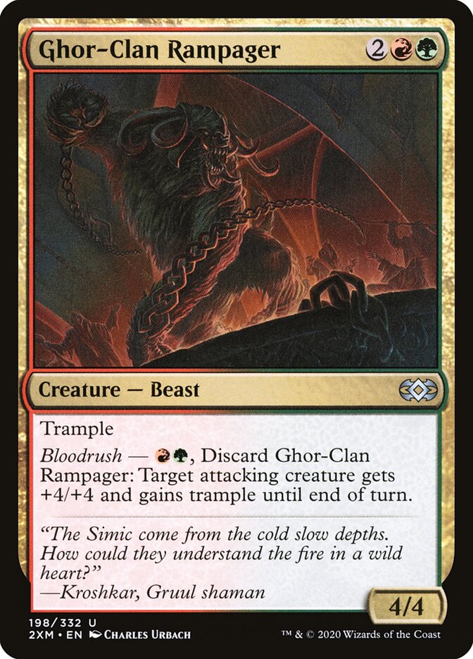 Furor do Clã Ghor / Ghor-Clan Rampager - Magic: The Gathering - MoxLand