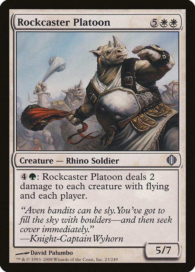 Pelotão Lança-Pedra / Rockcaster Platoon - Magic: The Gathering - MoxLand