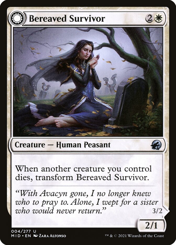 Sobrevivente Enlutada / Bereaved Survivor - Magic: The Gathering - MoxLand