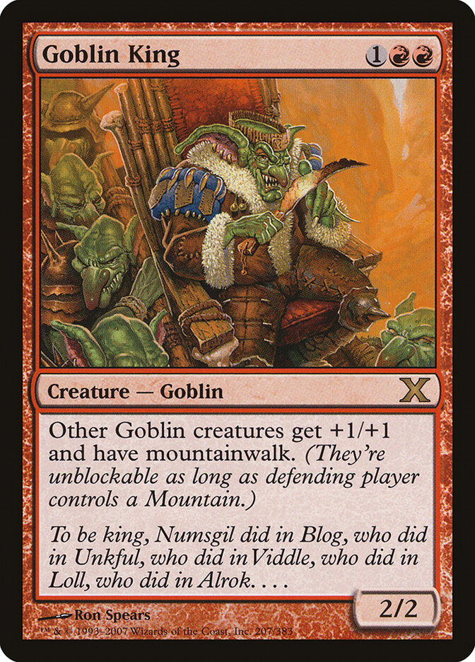 Rei dos Goblins / Goblin King - Magic: The Gathering - MoxLand