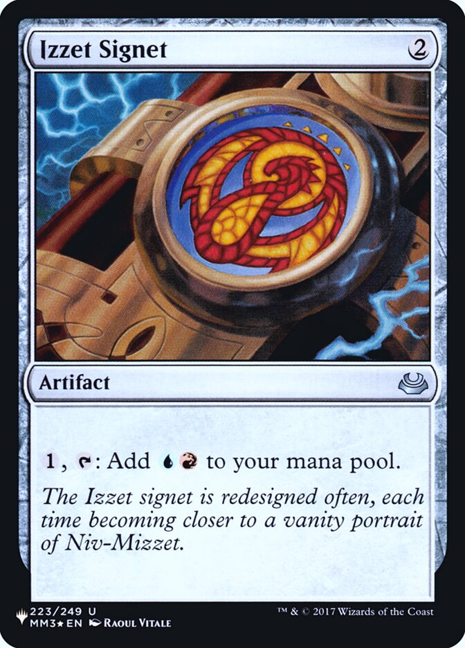 Sinete Izzet / Izzet Signet - Magic: The Gathering - MoxLand
