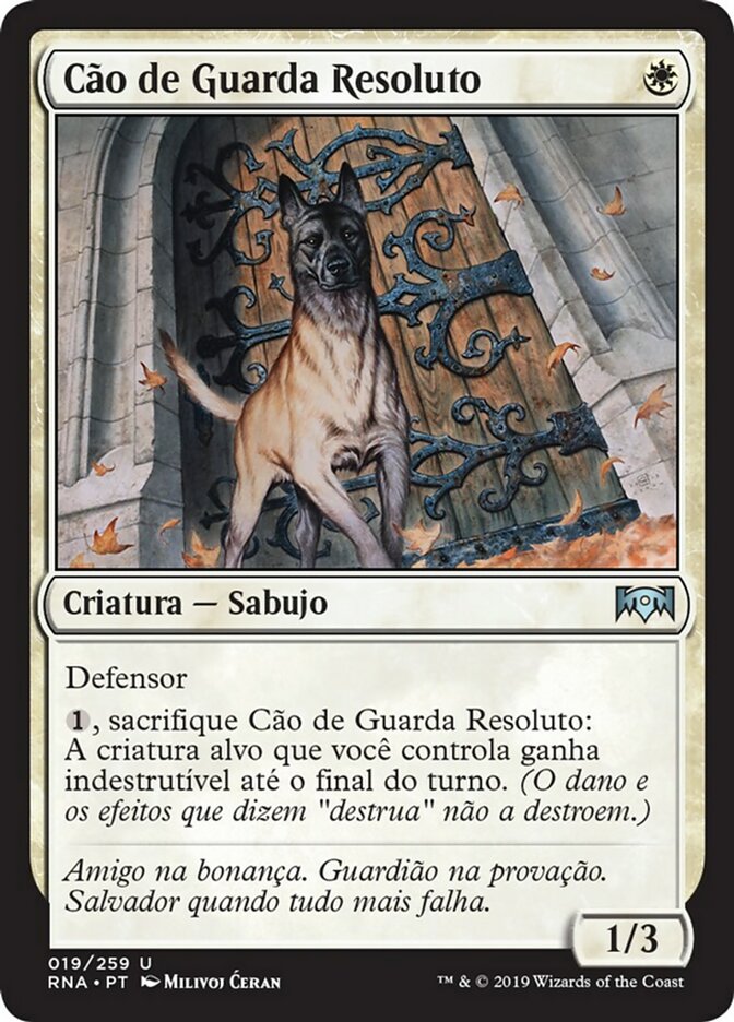 Cão de Guarda Resoluto / Resolute Watchdog - Magic: The Gathering - MoxLand