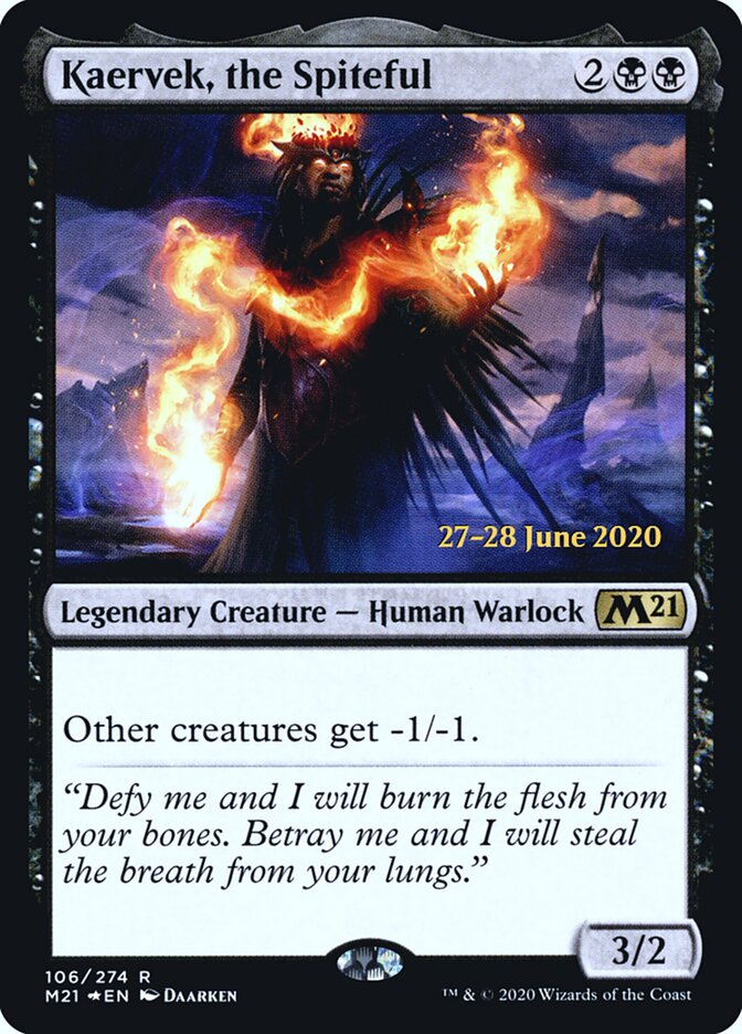 Kaervek, o Malévolo / Kaervek, the Spiteful - Magic: The Gathering - MoxLand