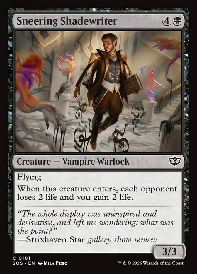 Sneering Shadewriter - Magic: The Gathering - MoxLand