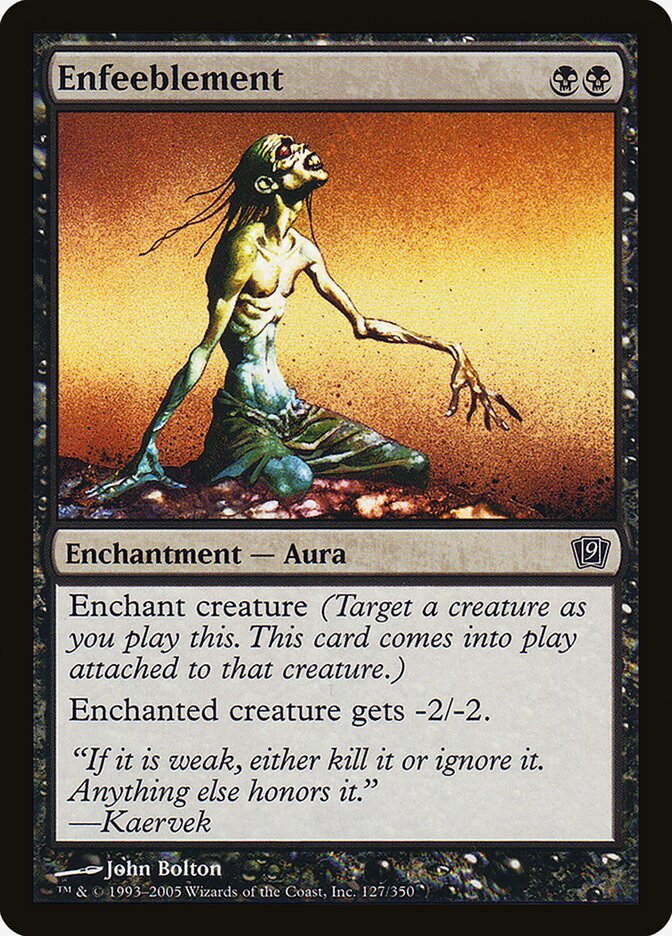 Enfraquecimento / Enfeeblement - Magic: The Gathering - MoxLand
