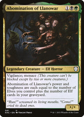 Abominação de Llanowar / Abomination of Llanowar - Magic: The Gathering - MoxLand
