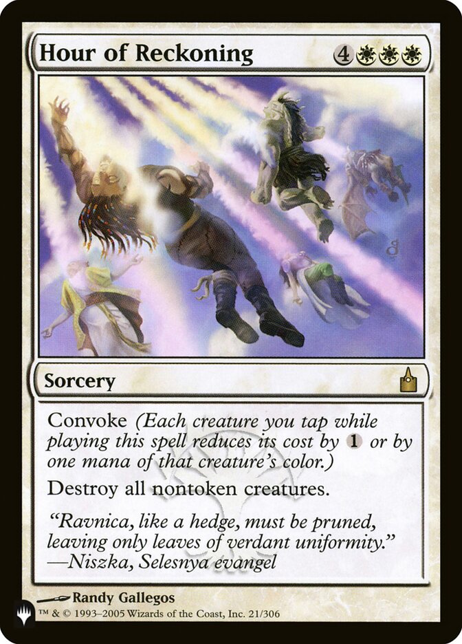 Hora de Avaliação / Hour of Reckoning - Magic: The Gathering - MoxLand