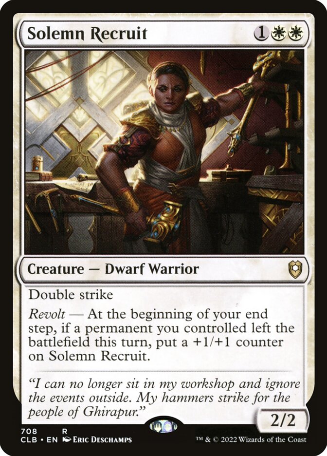 Recruta Solene / Solemn Recruit - Magic: The Gathering - MoxLand