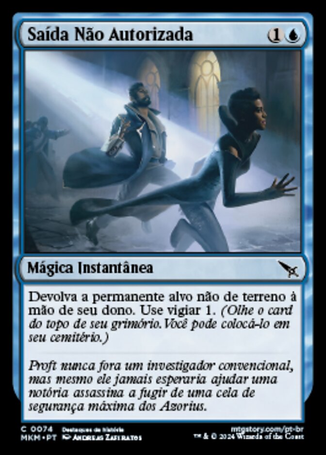 Saída Não Autorizada / Unauthorized Exit - Magic: The Gathering - MoxLand