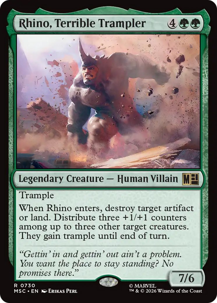 Rhino, Terrible Trampler - Magic: The Gathering - MoxLand