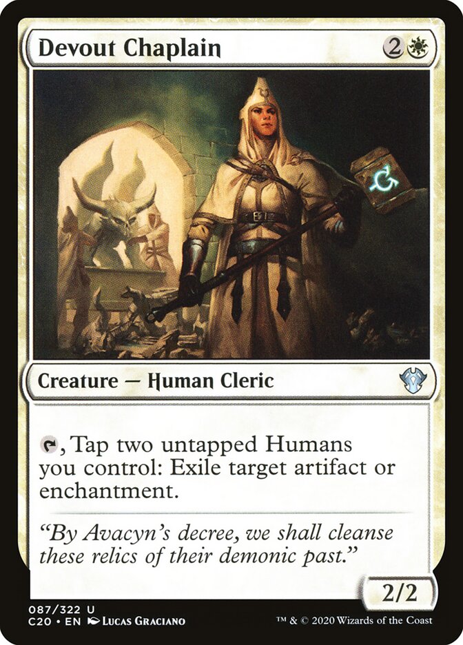 Capelão Devotado / Devout Chaplain - Magic: The Gathering - MoxLand