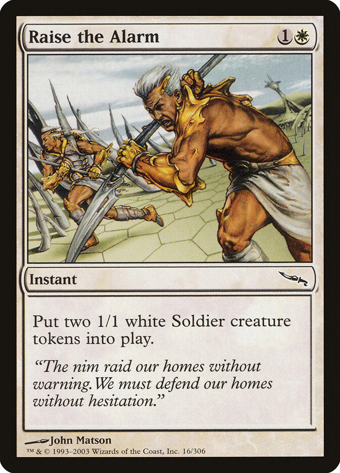 Soar o Alarme / Raise the Alarm - Magic: The Gathering - MoxLand