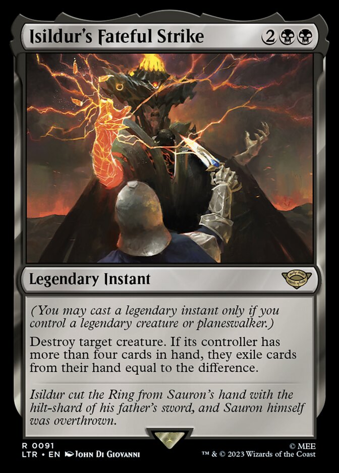 Golpe Fatídico de Isildur / Isildur's Fateful Strike - Magic: The Gathering - MoxLand