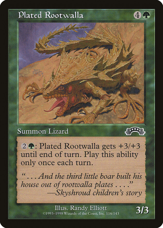 Rizowalla de Couraça / Plated Rootwalla - Magic: The Gathering - MoxLand