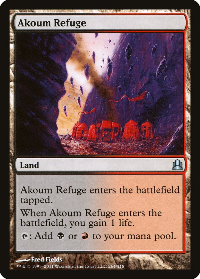 Refúgio de Akoum / Akoum Refuge - Magic: The Gathering - MoxLand