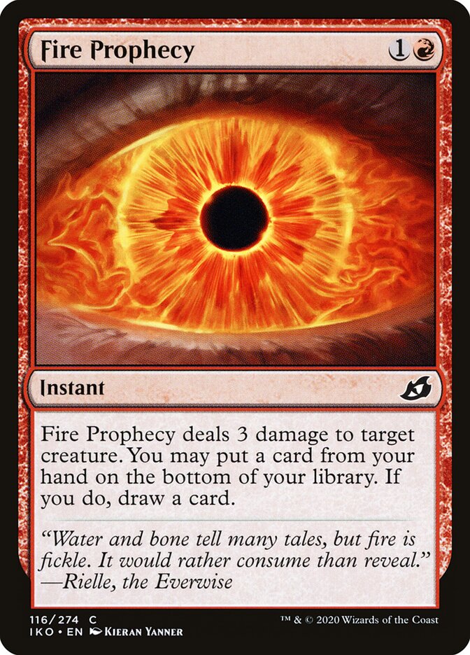 Profecia de Fogo / Fire Prophecy - Magic: The Gathering - MoxLand