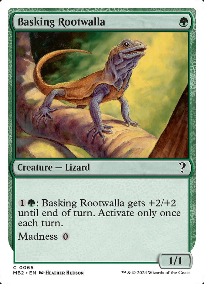 Rizowalla Preguiçoso / Basking Rootwalla - Magic: The Gathering - MoxLand