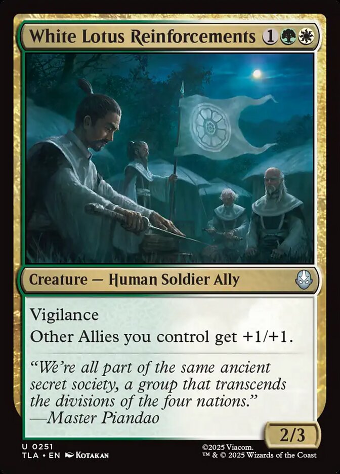 Reforços do Lótus Branco / White Lotus Reinforcements - Magic: The Gathering - MoxLand