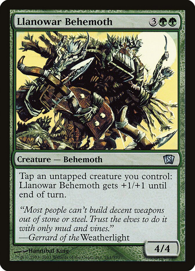 Behemoth de Llanowar / Llanowar Behemoth - Magic: The Gathering - MoxLand