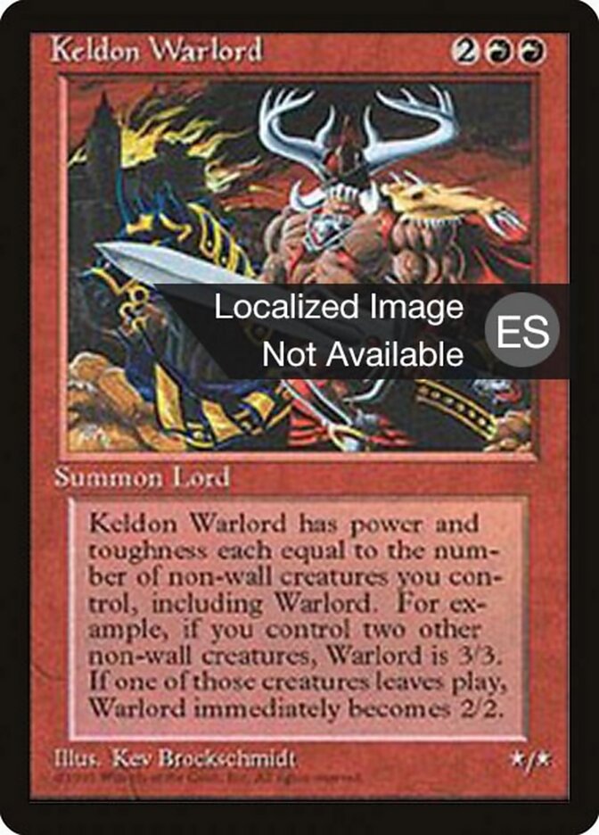 Senhor da Guerra de Keldon / Keldon Warlord - Magic: The Gathering - MoxLand