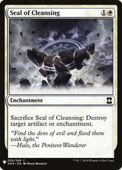 Selo da Purificação / Seal of Cleansing - Magic: The Gathering - MoxLand