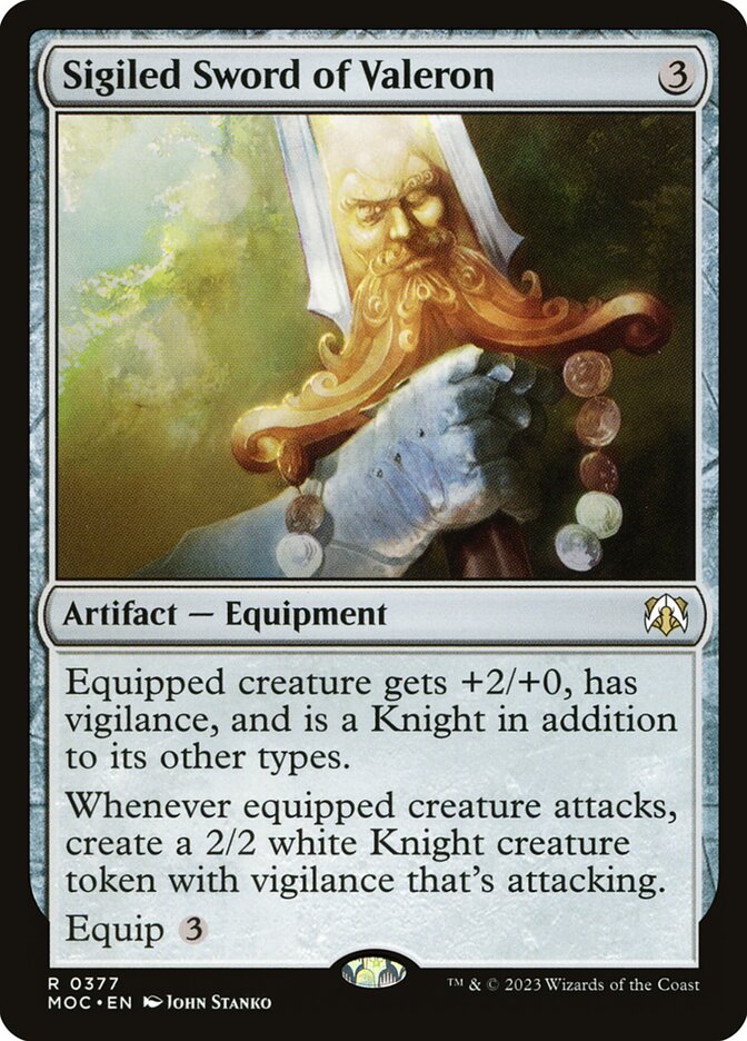Espada Insigne de Valeron / Sigiled Sword of Valeron - Magic: The Gathering - MoxLand