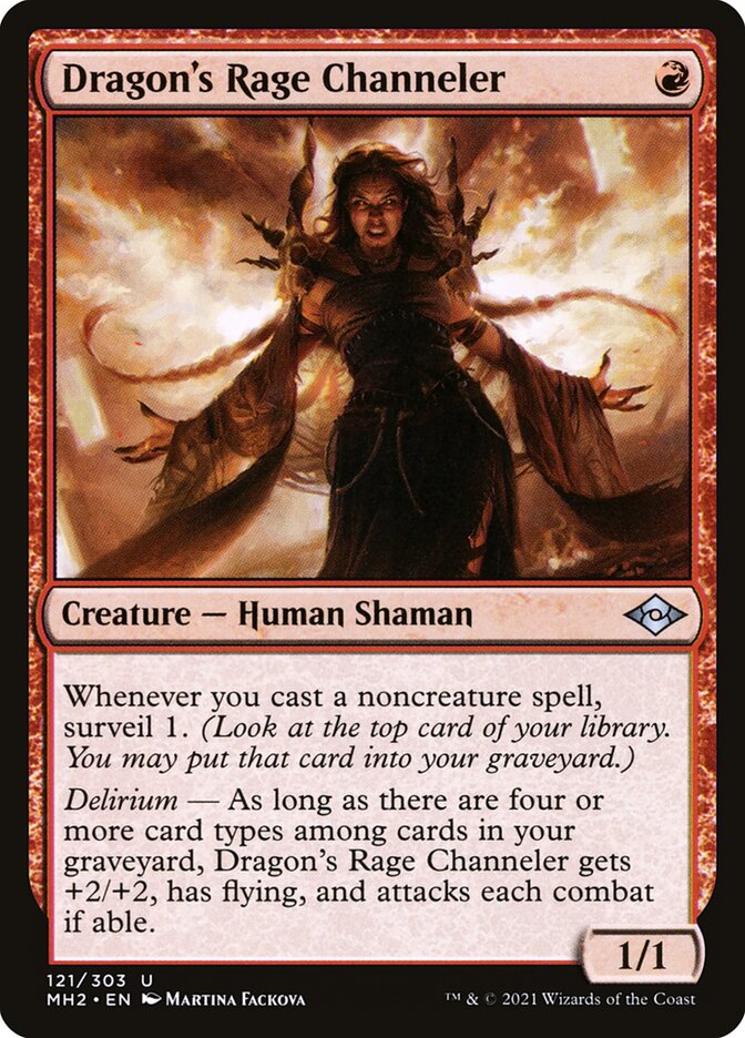 Canalizadora da Ira do Dragão / Dragon's Rage Channeler - Magic: The Gathering - MoxLand
