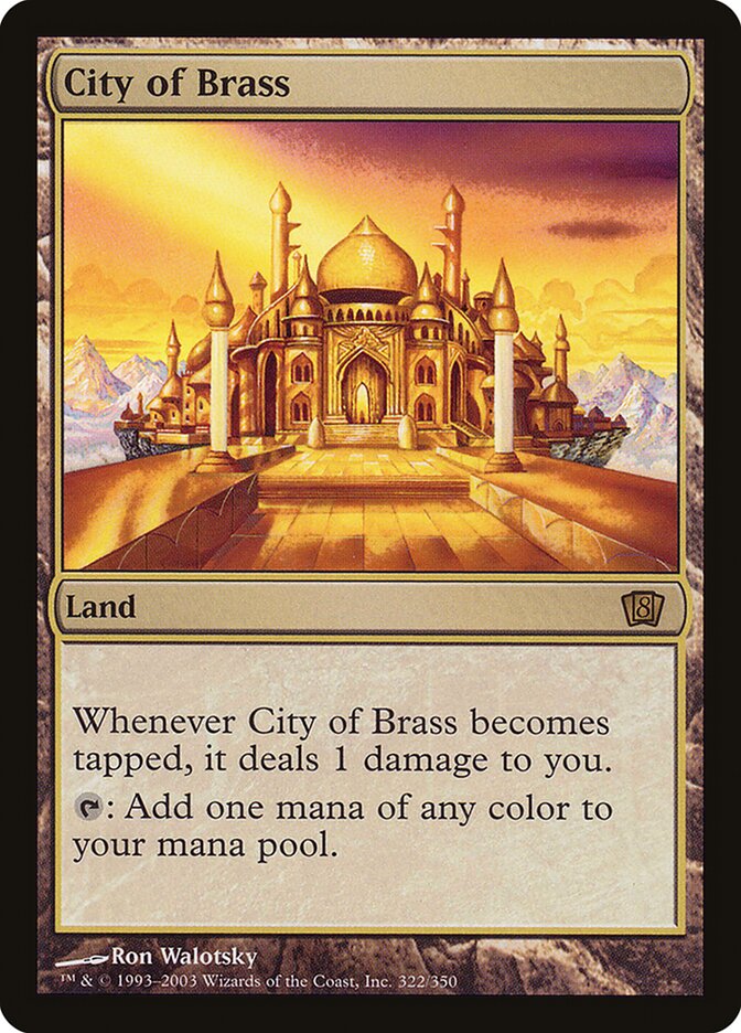Cidade de Bronze / City of Brass - Magic: The Gathering - MoxLand