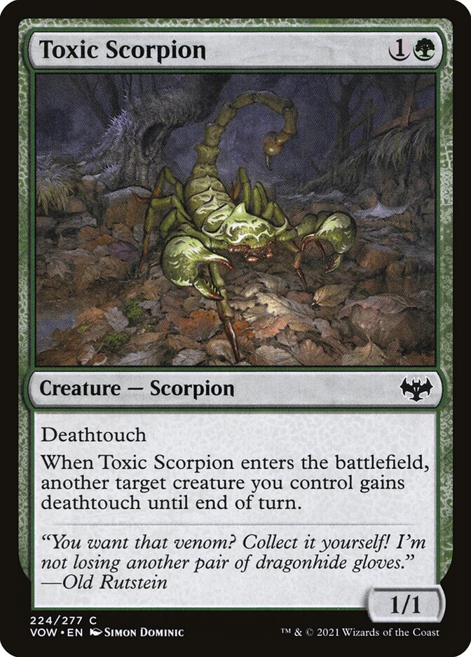 Escorpião Tóxico / Toxic Scorpion - Magic: The Gathering - MoxLand