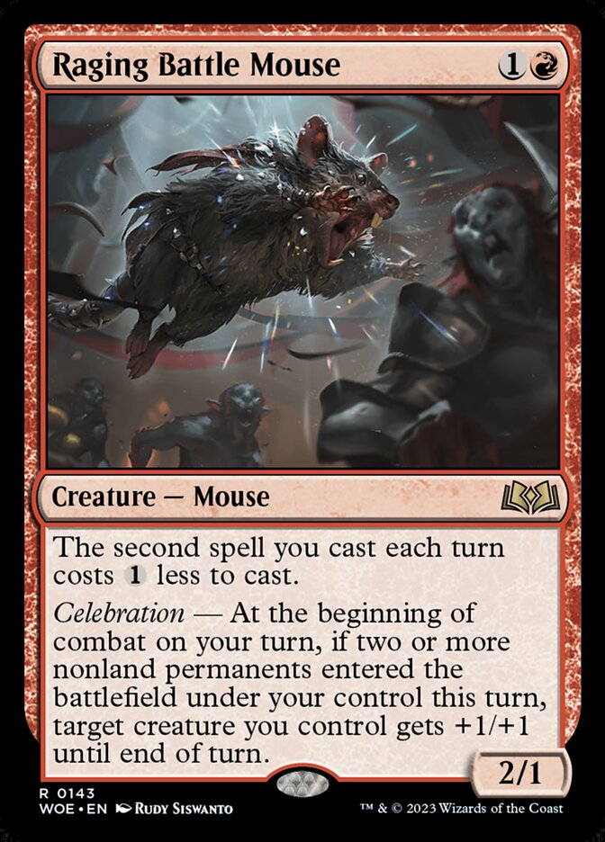 Camundongo de Batalha Enfurecido / Raging Battle Mouse - Magic: The Gathering - MoxLand