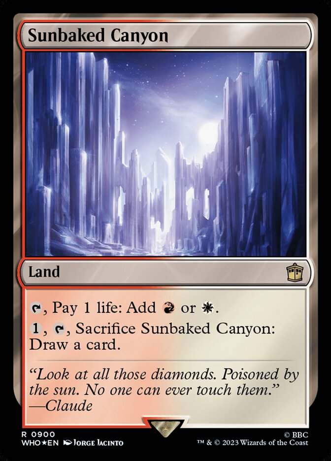 Desfiladeiro Calcinado pelo Sol / Sunbaked Canyon - Magic: The Gathering - MoxLand